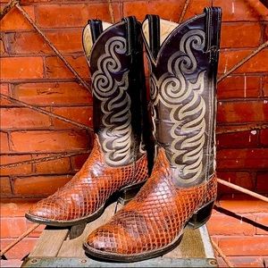 snake western boots
